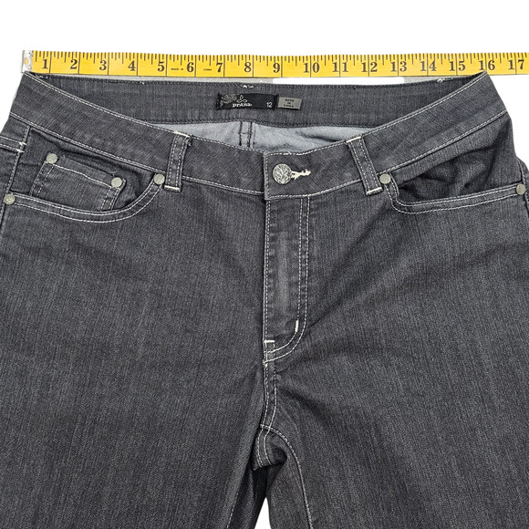Prana Jeans Women's Size 12 Gray Straight Leg Slim Fit - Picture 13 of 15